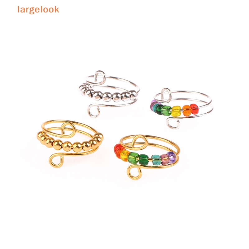 Nhẫn Xoay Tự Do Chống Căng Thẳng Đính Hạt Phong Cách Bohemian