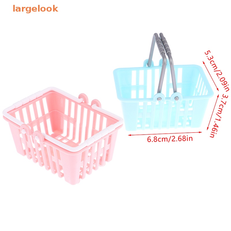 Set 2 Giỏ Mua Sắm Mini Đồ Chơi Dành Cho Nhà Búp Bê