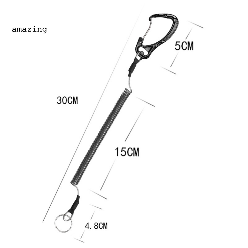 Dây Móc Câu Cá Co Giãn Linh Hoạt Bằng Kim Loại Chống Thất Lạc Đa Năng Có Thể Tái Sử Dụng