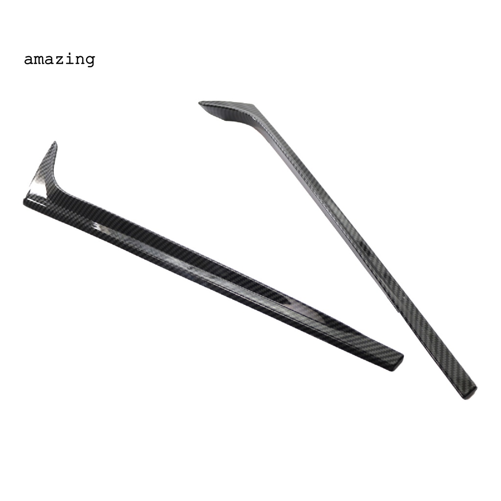 1 Cặp Miếng Dán Viền Cửa Sổ Sau Xe Hơi Chống Nước Chống Trầy Xước Họa Tiết Sợi Carbon Cho VW-Polo 2011-2017