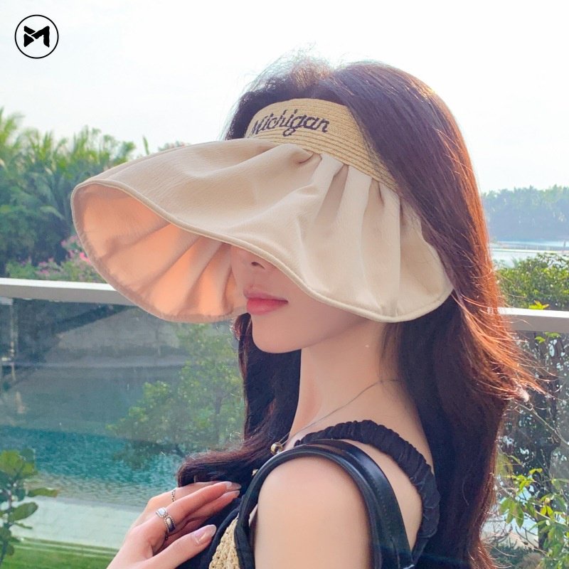 Mũ Lưỡi Trai Hở Chóp Chống Nắng Tia UV In Chữ Thời Trang Mới 2023 Cho Nữ