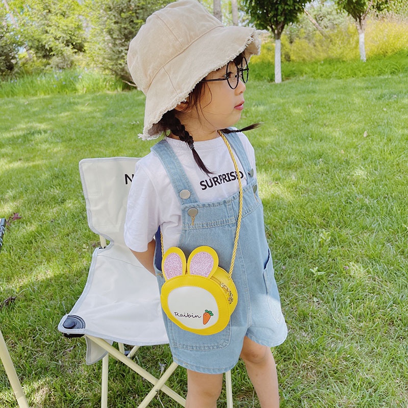 Túi Xách Tai Thỏ Đính Kim Sa Dễ Thương Cho Bé