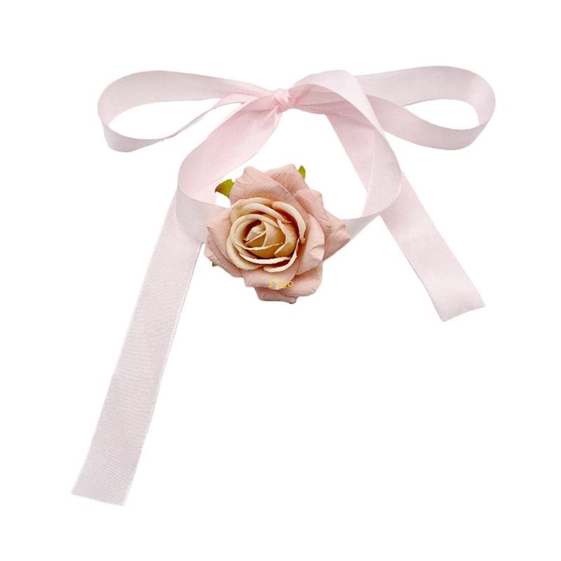 Flgo Vòng Cổ Choker Ren Hoa Hồng Thời Trang Mùa Hè Cho Nữ