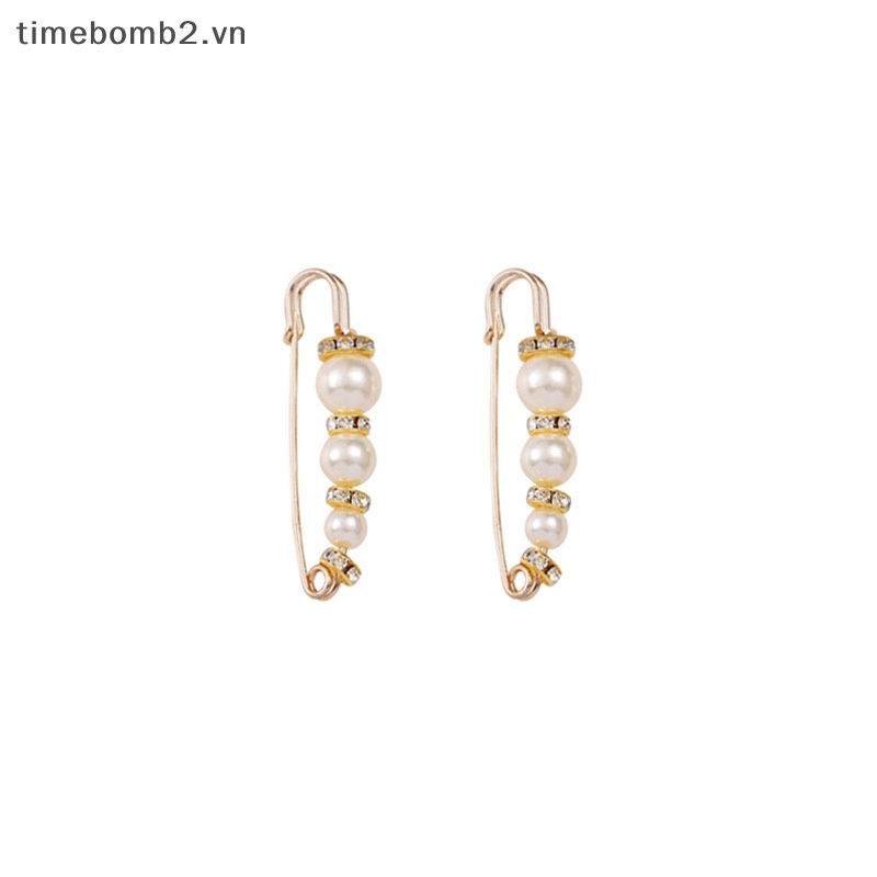 1 Bộ Ghim Cài Áo Đính Ngọc Trai Thời Trang Dành Cho Nữ