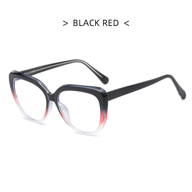 Gọng Kính Chống Ánh Sáng Xanh Hình Mắt Mèo Màu Gradient Phong Cách Âu Mỹ Thời Trang Cho Nữ