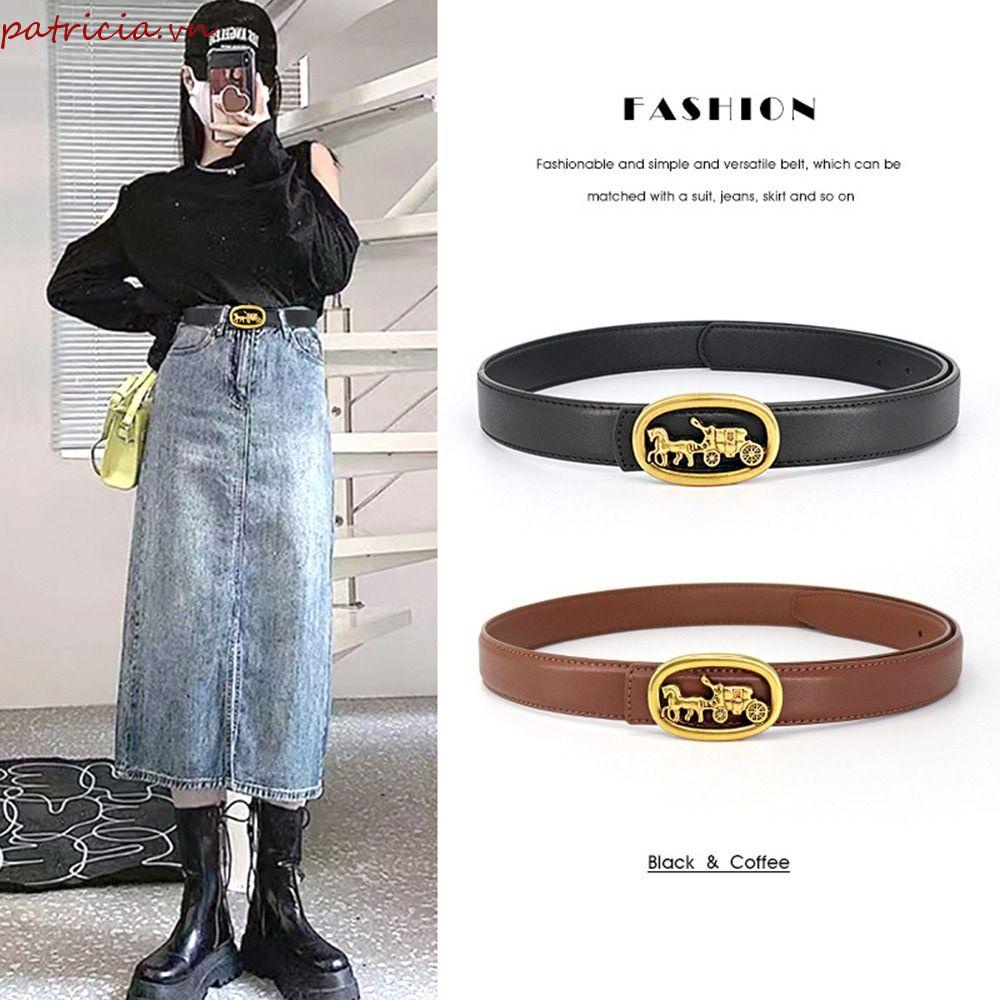 Dây Thắt Lưng Da PU Phong Cách Punk Hàn Quốc Cá Tính Dành Cho Nam Nữ