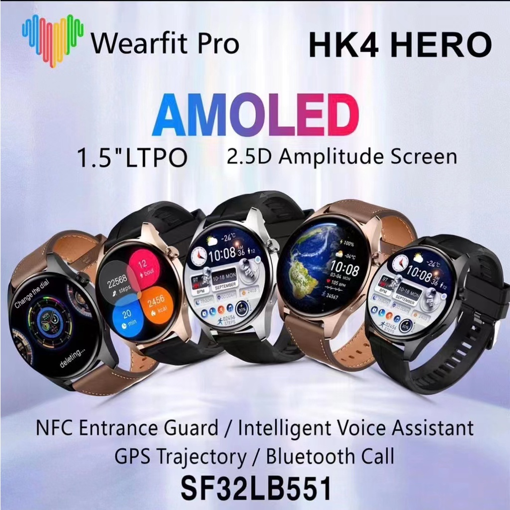 Đồng Hồ Thông Minh HK4 Hero Màn Hình 1.5 Inch Tích Hợp Chức Năng Nghe Gọi GPS 2023