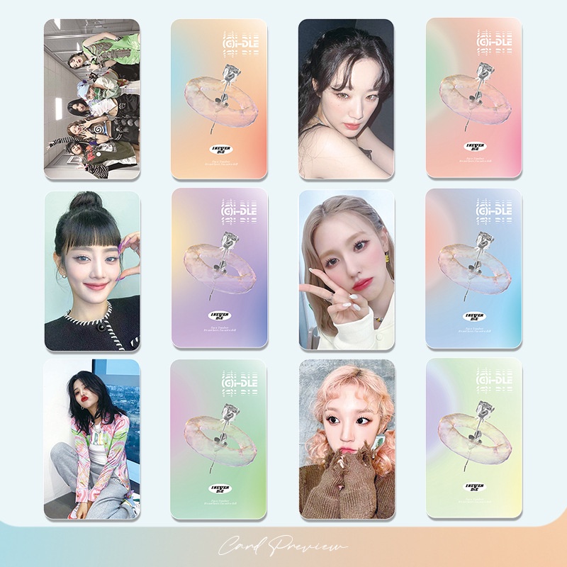 Set 6 Tấm Ảnh Lomo Card YUQI SHUHUA MIYEON MINNIE SOYEON
