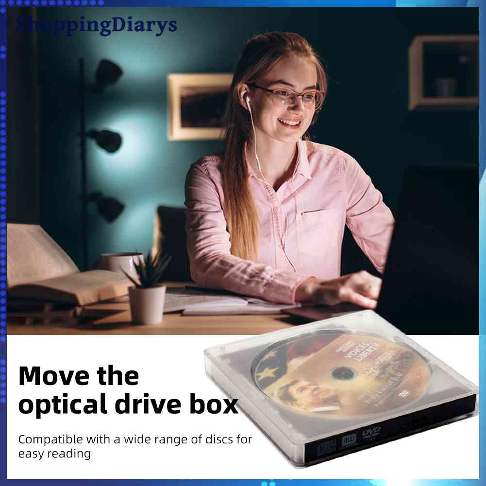 Đồ Mua Sắm ngược lại❤Đầu Đọc Đĩa CD USB 3.0 Quang Học Chất Lượng Cao Để Bàn
