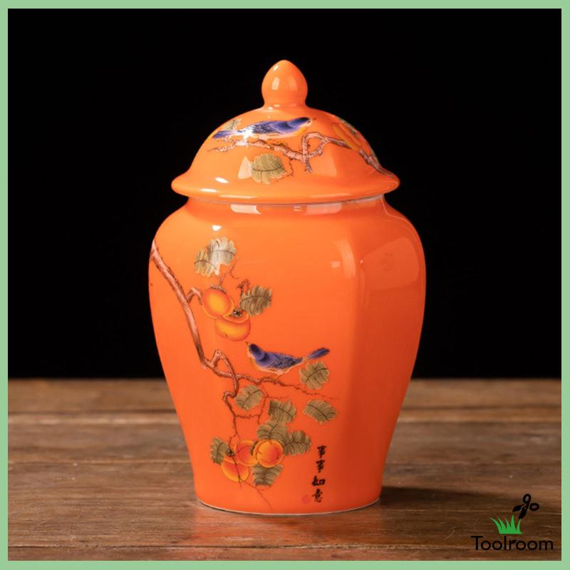 Lọ Gốm Đựng Gừng Truyền Thống Để Bàn Trang Trí Văn Phòng