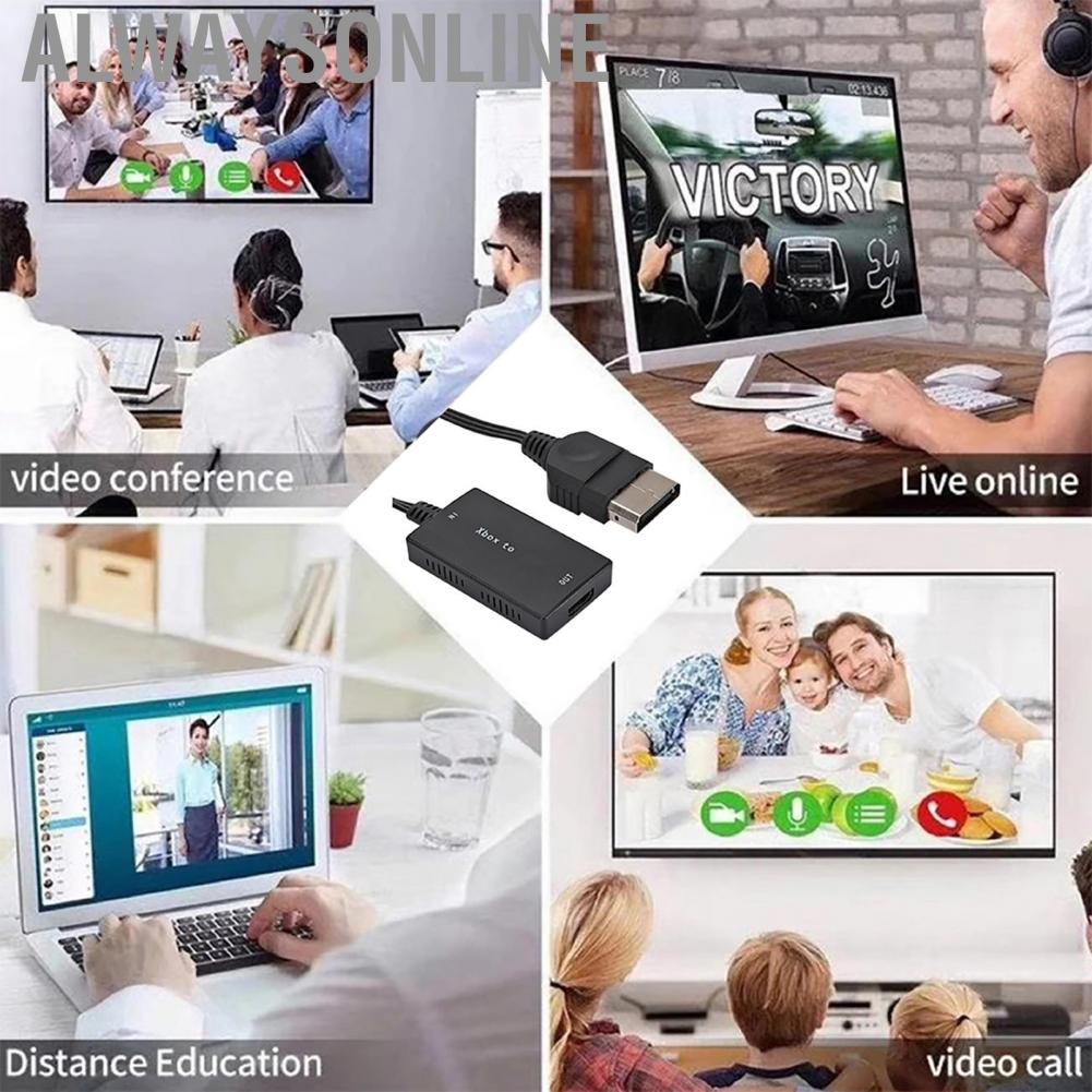 Alwaysonline Compatible for Xbox to High Definition Multimedia Interface Converter Adapter Cable
