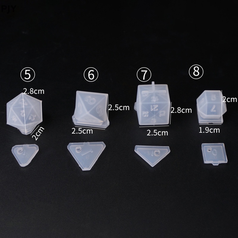 Khuôn Silicone Làm Mặt Dây Chuyền Hình Xúc Xắc Độc Đáo