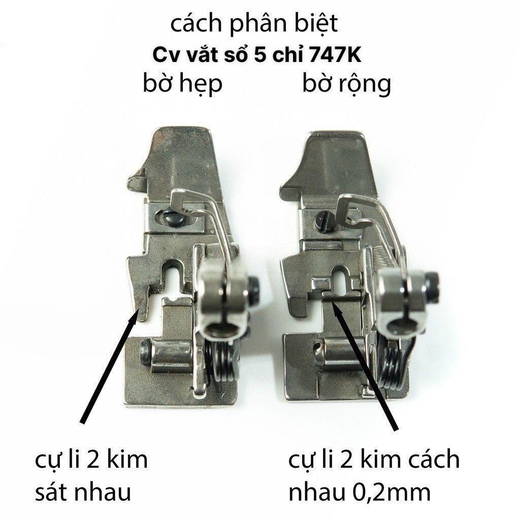 Chân vịt máy vắt sổ 5 chỉ 747K, M700 bấm phân loại ở giỏ hàng > dùng cho máy jack , bruce , siruba,... bờ rộng bờ hẹp