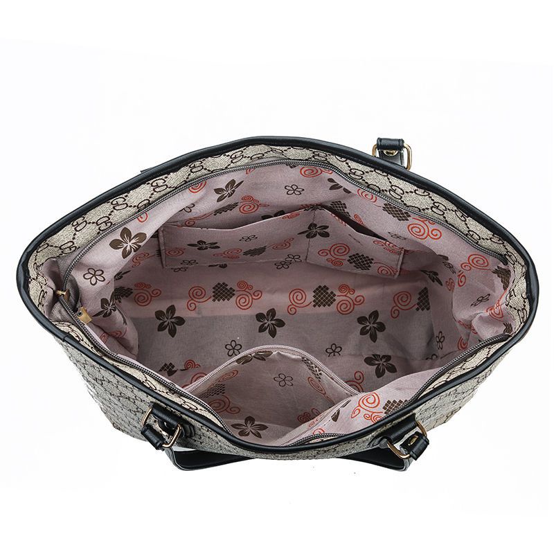 Túi Xách Cỡ Lớn Màu Tương Phản Thời Trang Hàn Quốc Cho Nữ