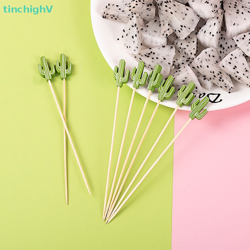 Set 20 Xiên Tre Ăn Trái Cây / Bánh Cupcake Dùng Một Lần