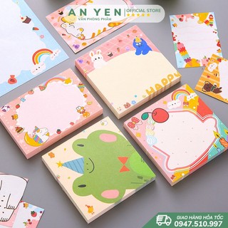 Giấy nhớ giấy ghi nhớ giấy note giấy check list 100 tờ nhiều mẫu cute dễ thương