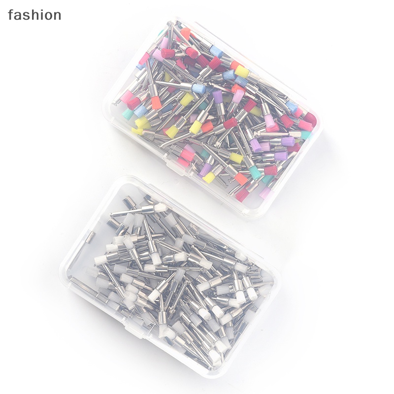 100pcs đánh bóng nylon chốt bàn chải phẳng đánh bóng prophy bàn chải VN