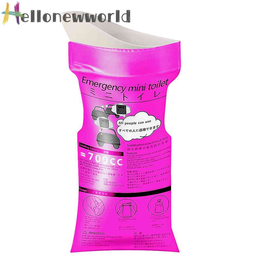 Túi Đi Tiểu Mini 700ml Di Động Dùng Một Lần Đa Ứng Dụng Cho Hoạt