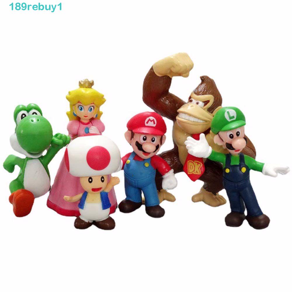 Mô Hình Đồ Chơi Nhân Vật Super Mario Bros Dễ Thương Để Bàn Trang Trí Nhà Cửa REBUY1