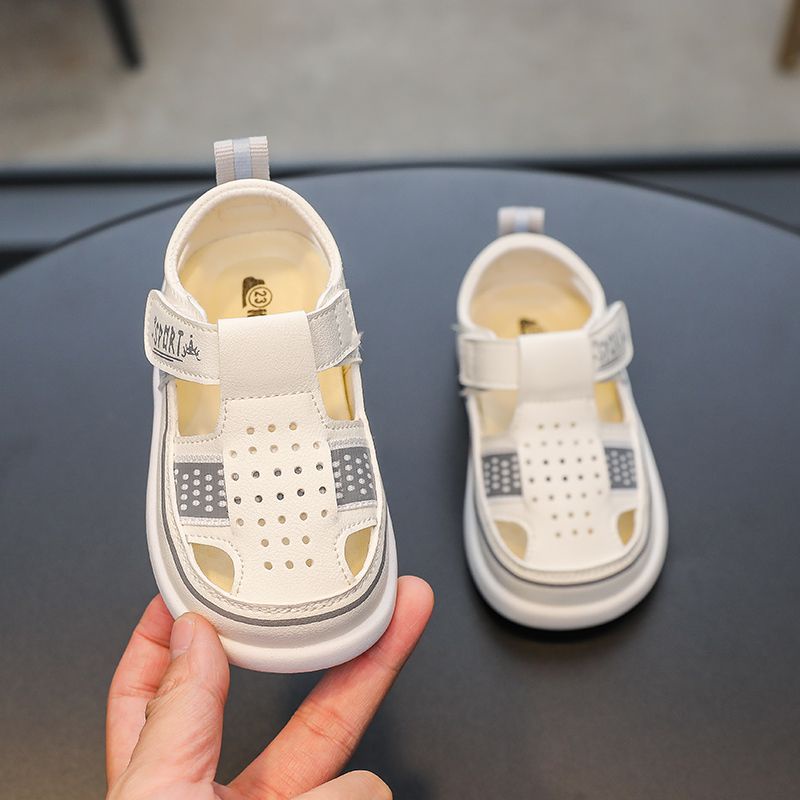 Giày Sandal Đế Mềm Chống Trượt Thoáng Khí Chất Lượng Cao Mùa Hè Dài 1cm Dành Cho Bé Tập Đi