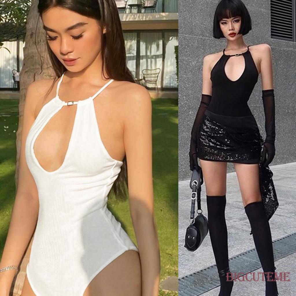 Áo Liền Quần Ngắn Không Tay Màu Sắc Thời Trang Mùa Hè Cho Nữ