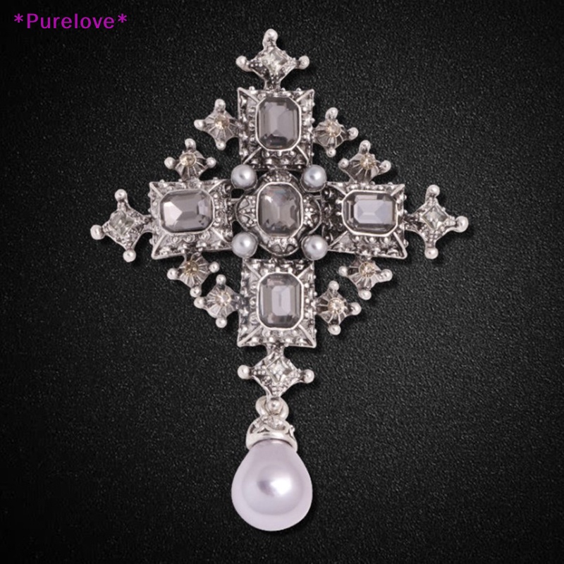 1 Huy Hiệu Cài Áo Hình Thánh Giá Đính Đá Thời Trang Áo Thun Thiết Kế Mới Năng Động Thời Trang