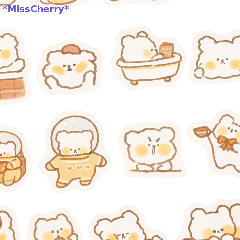 Set 40 Sticker Dán Trang Trí Nhật Ký Hình Động Vật Dễ Thương Mới