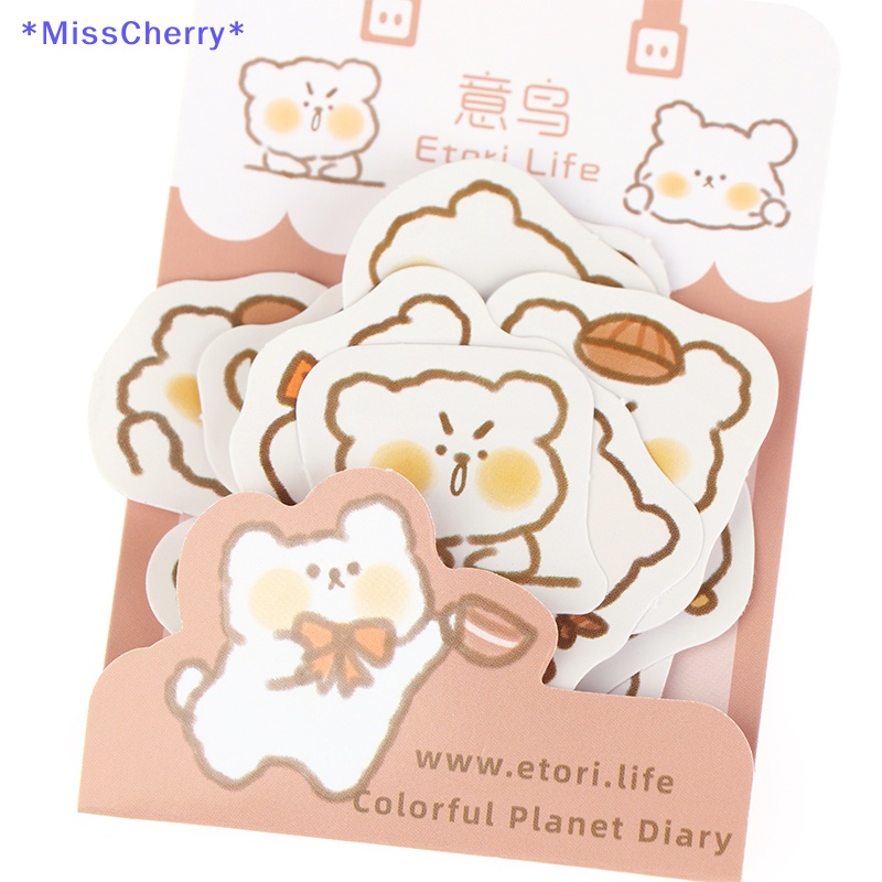 Set 40 Sticker Dán Trang Trí Nhật Ký Hình Động Vật Dễ Thương Mới