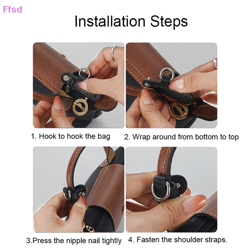 {Ffsd} Dây Đeo Túi Xách DIY Bằng Da Dễ Phối Đồ