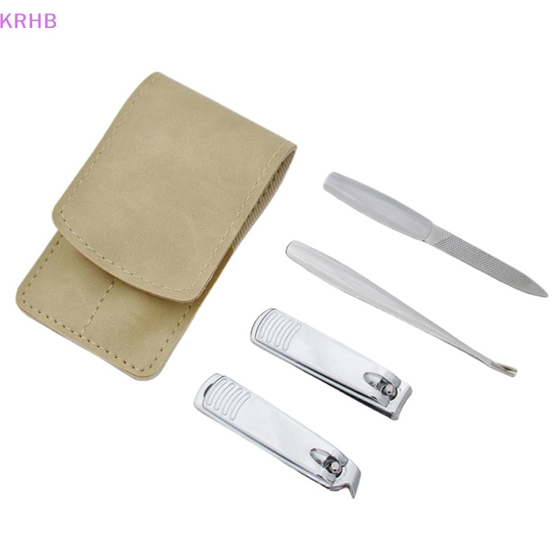 Bộ 4 Dụng Cụ Chăm Sóc Móng Tay Bằng Thép Không Gỉ Mới