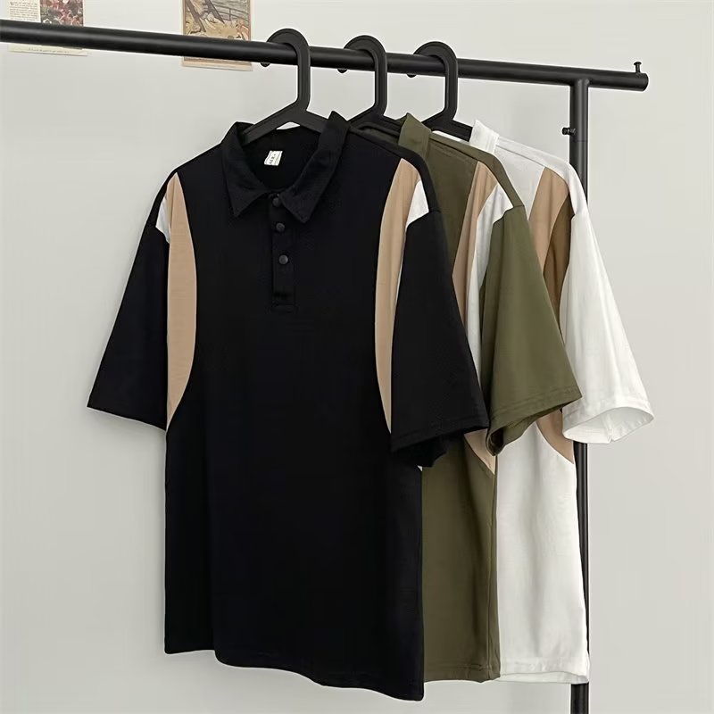 Áo Thun polo Tay Lửng Dáng Rộng Thời Trang Mùa Hè Phong Cách Hàn Quốc Mới 2023