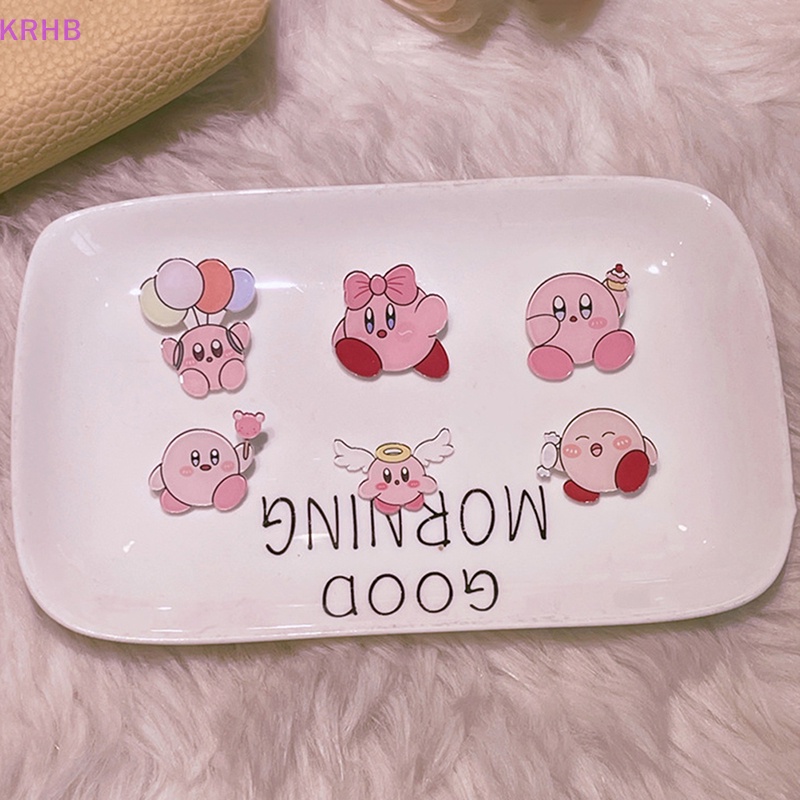 1 Trâm Cài Áo Hình Kirby Và Thủy Thủ Mặt Trăng Tráng Men Mới