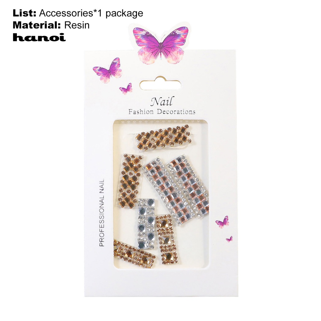 1 Set Băng Keo Dán Trang Trí Móng Tay Hiệu Ứng 3D Sang Trọng Dành Cho Nữ