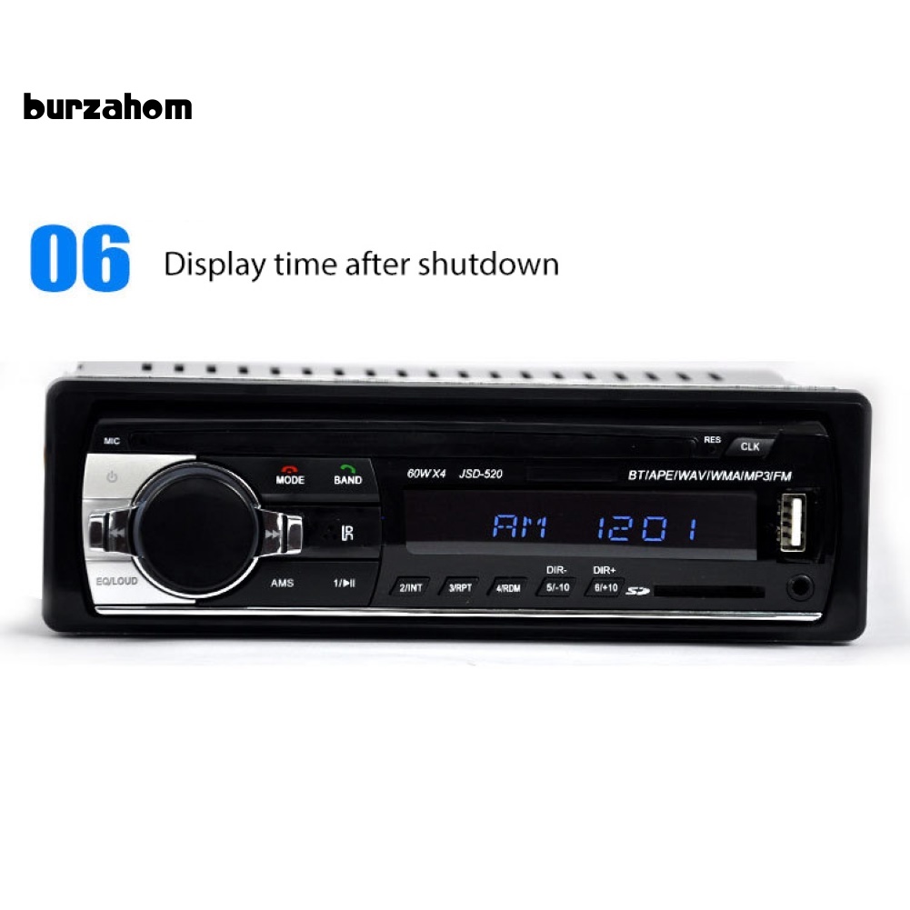 Máy Phát Nhạc MP3 FM Kết Nối Bluetooth Rảnh Tay Cổng AUX USB Cho Xe Hơi