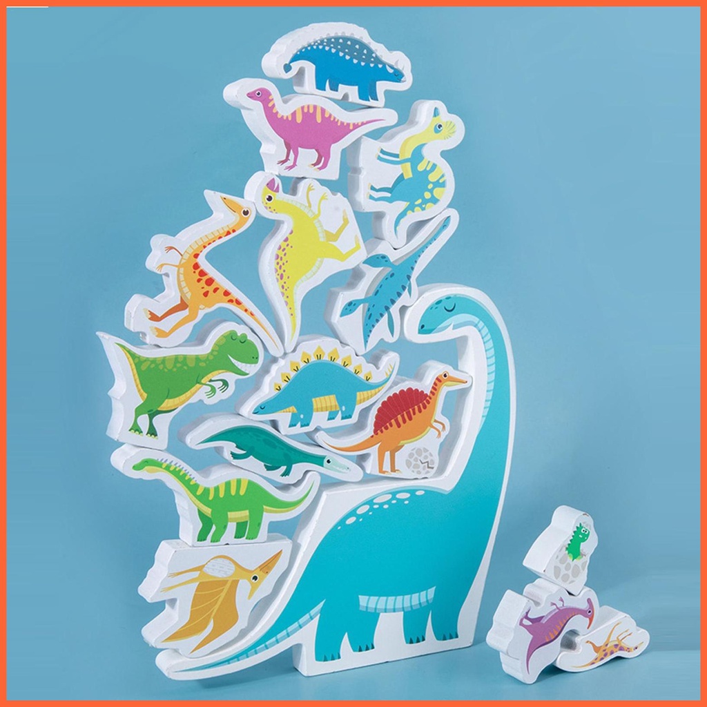 Bộ Đồ Chơi Xếp Chồng Lên Nhau Khủng Long Giúp Bé Tư Duy