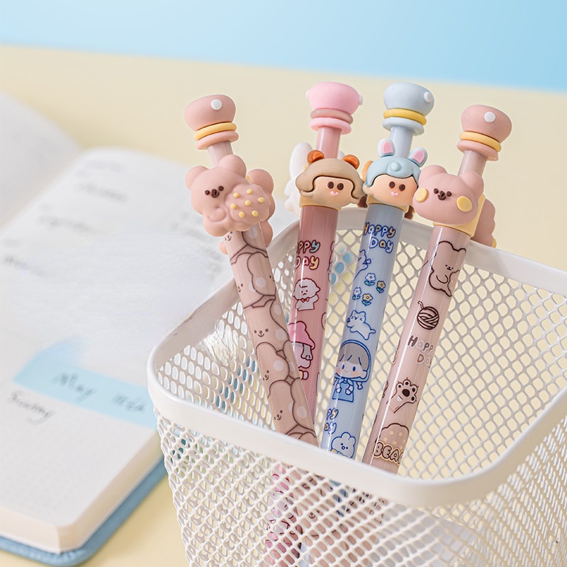 Bút Bi Công Suất Cao Nhanh Khô Thiết Kế Dễ Thương Tiện Dụng Cho Học Sinh