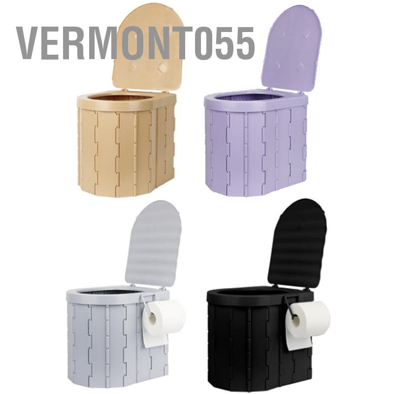 Vermont055 Nhà vệ sinh gấp di động Tích hợp ABS Khả năng chịu tải cao du lịch có nắp đậy để cắm trại