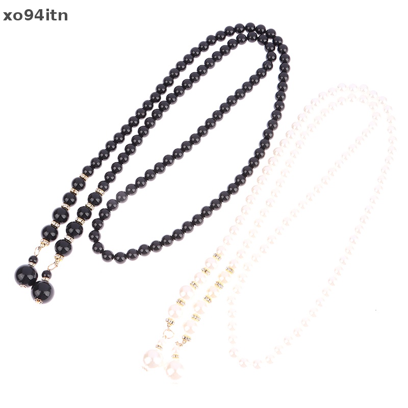 Thắt Lưng Dây Xích Kim Loại Đính Ngọc Trai Thanh Lịch Cho Nữ