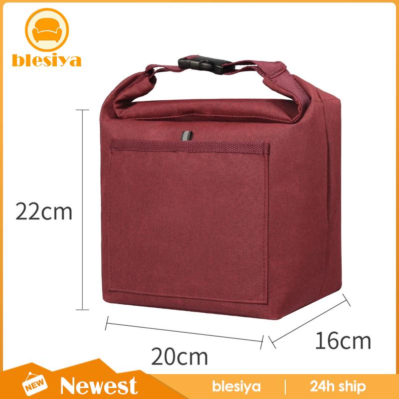 [Blesiya] Túi Tote Cách Nhiệt Đi Biển Màu Xám Cho Nam