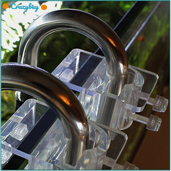 Cr Kẹp Cố Định Ống Dẫn Nước Bể Cá Bằng Acrylic Tiện Dụng