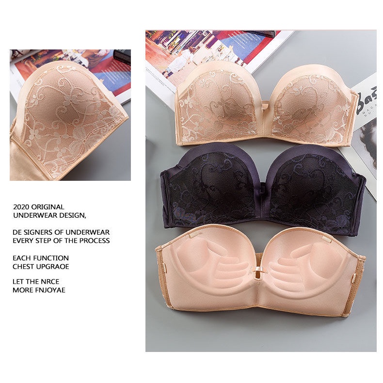 Áo Ngực Không Dây Không Gọng Dày Dặn Chống Trượt Dành Cho Nữ