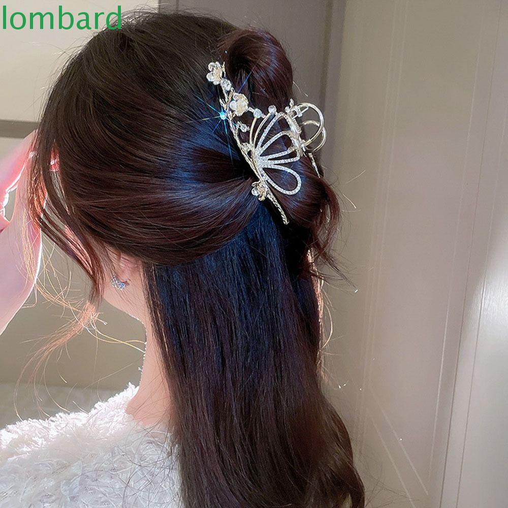 Kẹp Tóc Đuôi Ngựa Bằng Kim Loại Họa Tiết Hoa / Cá Mập Phong Cách Retro Thời Trang Sáng Tạo Dành Cho Bạn Nữ