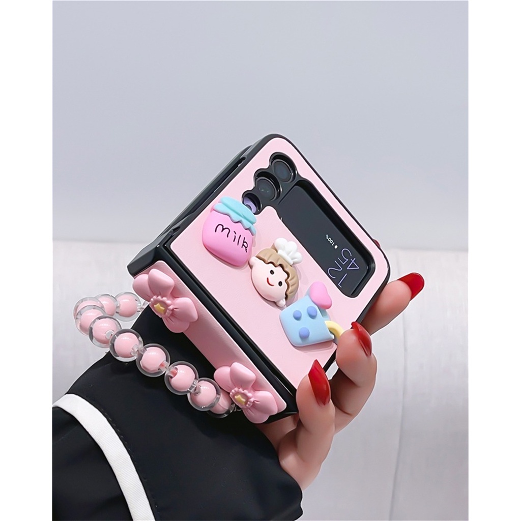 Ốp Điện Thoại Hoạt Hình 3D Dễ Thương Cho Galaxy Zflip3 5G Z Flip3 Flip4 Zflip4