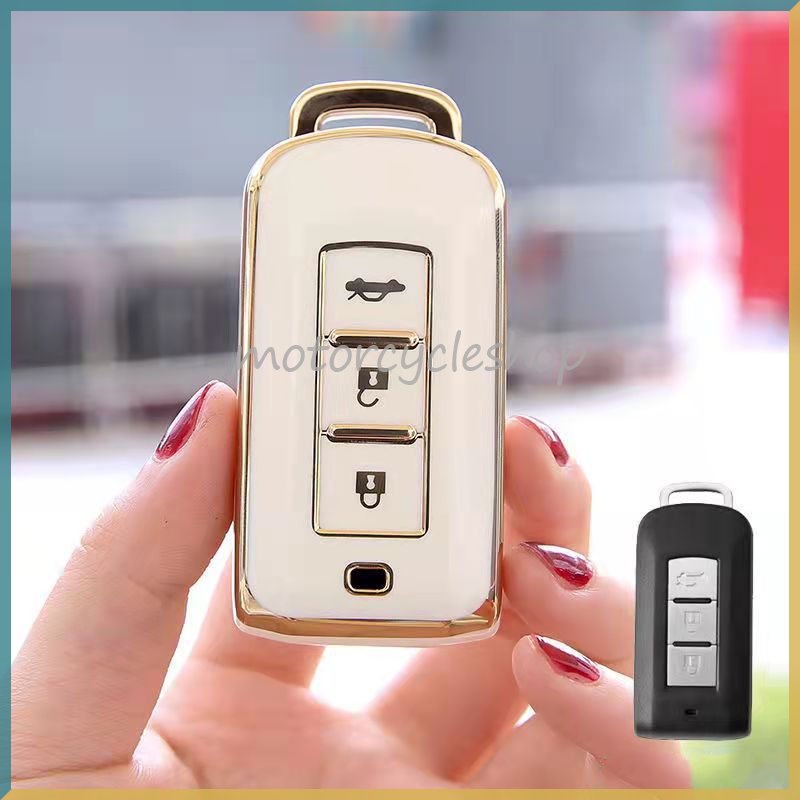 Vỏ Chìa Khóa Điều Khiển Từ Xa 3 Nút Cho mitsubishi asx xpander attrage triton outlander montero pajero sport Ốp