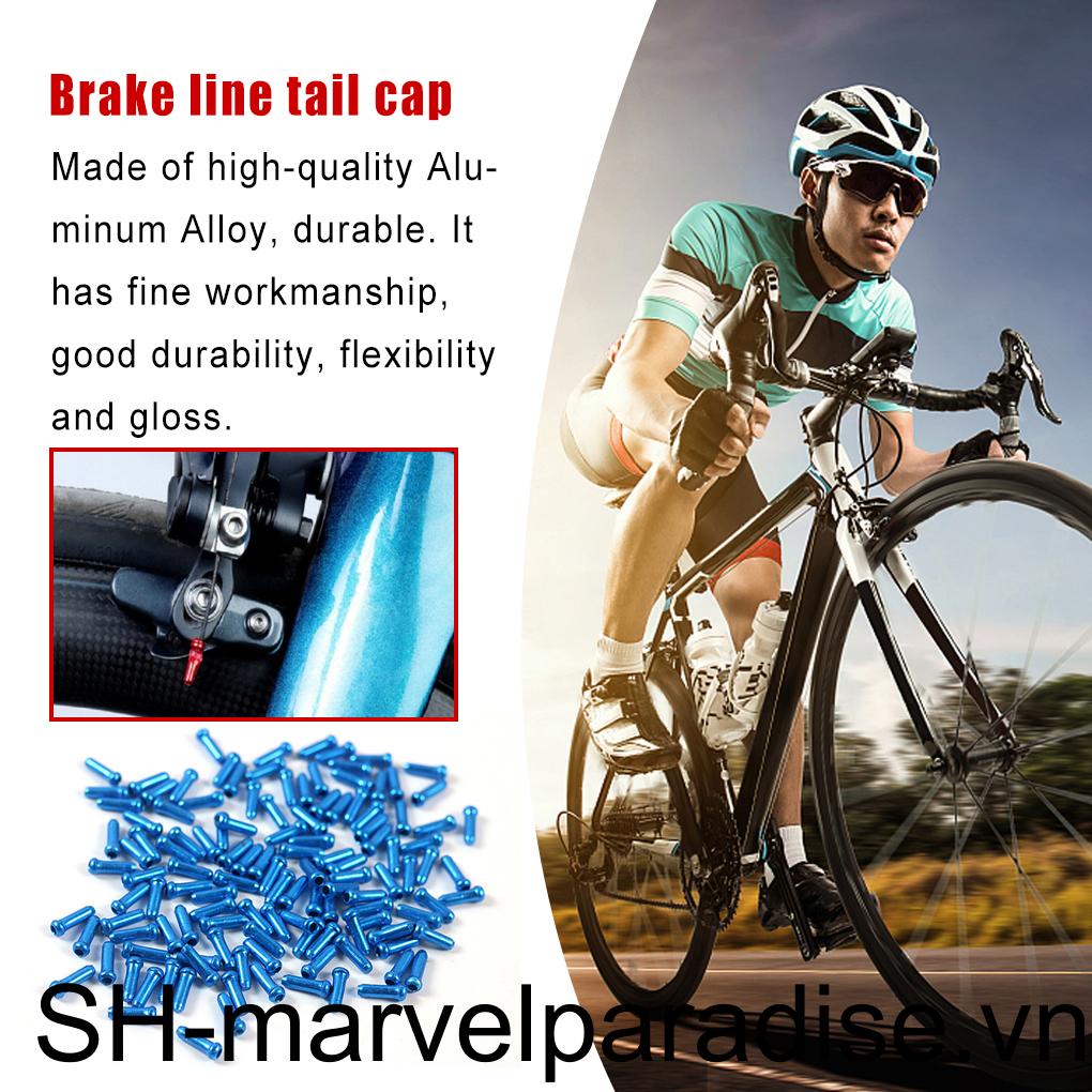 Set 50 Nắp Bảo Vệ Dây Phanh Xe Đạp Leo Núi Bằng Hợp Kim Nhôm