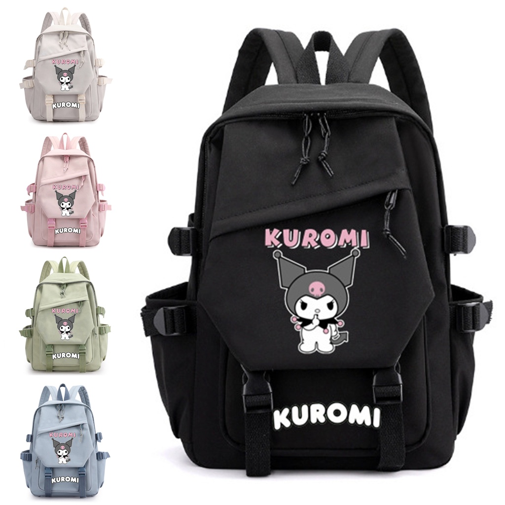 SANRIO Ba Lô Học Sinh Cỡ Lớn In Hoạt Hình Kuromi Đáng Yêu