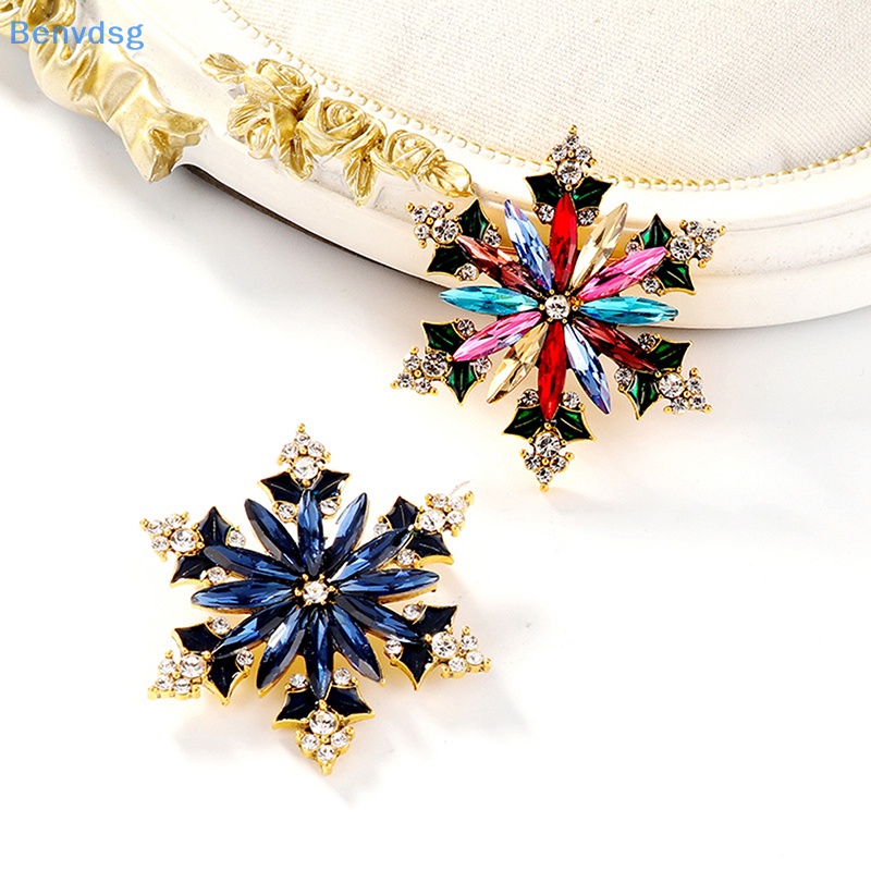 Ghim Cài Áo Hình Bông Tuyết Đính Đá Thời Trang Dành Cho Nữ