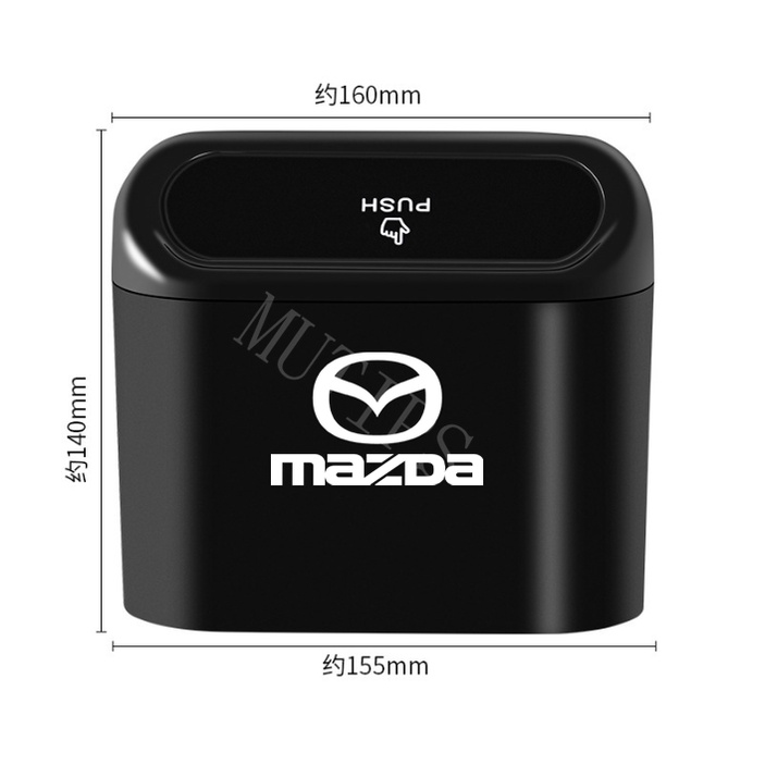 Thùng Rác Mini Bằng ABS Chống Thấm Nước Cho Xe Hơi Mazda CX3 Mazda2 6 5 3 CX5 CX30 CX8CX9 BT50