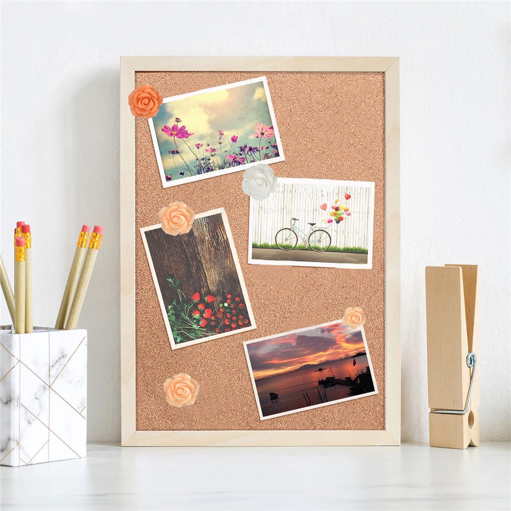 Set 40 Ghim Nhựa Hình Hoa Hồng Dễ Thương Dùng Vẽ Trang Trí Tường / Văn Phòng / Trường Học