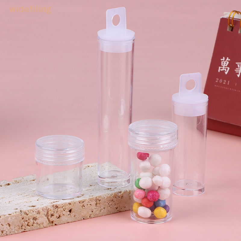 Bộ 2 Hộp Nhựa PP Trong Suốt Hình Trụ Đựng Trang Sức